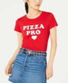 Love Tribe Juniors' Pizza Pro Graphic-print T-shirt