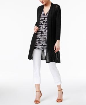 Alfani Illusion-knit Cardigan, Only At Macy's