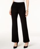 Jm Collection Pull-on Ponte-knit Trousers, Created For Macy's