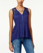 American Rag Button-down High-low Top, Only At Macy's