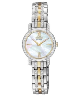 Citizen Watch, Women's Eco-drive Silhouette Two-tone Stainless Steel Bracelet 22mm Ex1244-51d