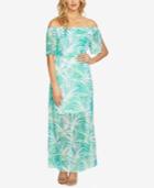Cece Off-the-shoulder Floral-print Maxi Dress