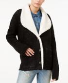 Sanctuary Brady Faux-fur-trim Knit Jacket