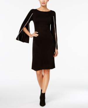Calvin Klein Piped Split-sleeve Sweater Dress