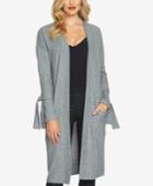 1.state Tie-cuff Cozy Duster Cardigan