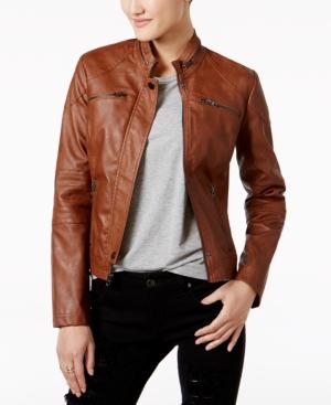 Maralyn & Me Faux-leather Jacket