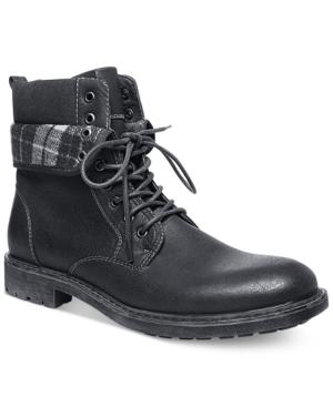Steve Madden M-neptun Plaid Collar Boots Men's Shoes
