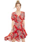 Denim & Supply Ralph Lauren Floral-print Gauze Wrap Dress