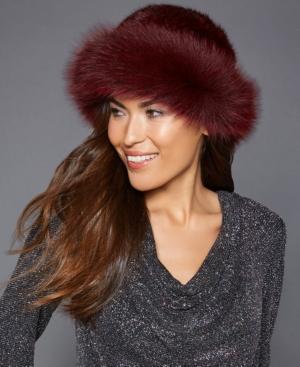 The Fur Vault Fox-trim Mink Fur Hat
