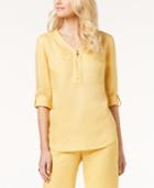 Jm Collection Zipper-front Tunic, Created For Macy's