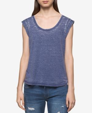 Calvin Klein Jeans Cuffed-sleeve Top