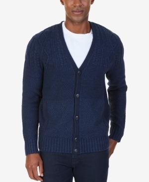 Nautica Men's Mix Stitch Cardigan