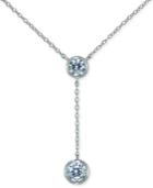 Giani Bernini Cubic Zirconia Bezel 22 Lariat Necklace, Created For Macy's