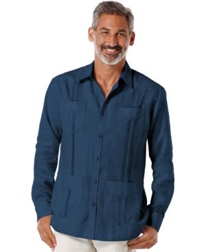 Cubavera 100% Linen Long Sleeve Guayabera Shirt