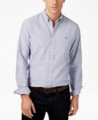 Tommy Hilfiger Men's Custom Fit New England Solid Oxford Shirt