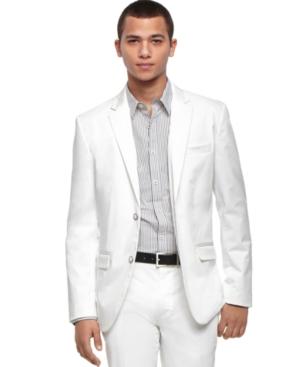 Kenneth Cole Reaction Jacket, Two Button Stretch Sateen Blazer