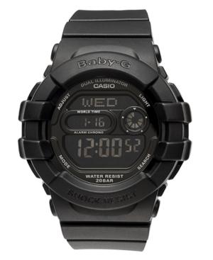 Baby-g Watch, Women's Digital Black Resin Strap 42x46mm Bgd140-1a