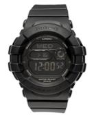 Baby-g Watch, Women's Digital Black Resin Strap 42x46mm Bgd140-1a