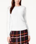 Vince Camuto Long-sleeve Open-knit Sweater