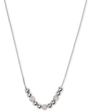 Vera Bradley Pave Beaded Slider Necklace