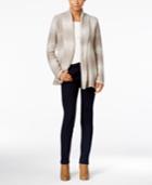 Style & Co. Shawl-collar Striped Cardigan, Only At Macy's