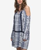 Roxy Juniors' Printed Cold-shoulder Dress