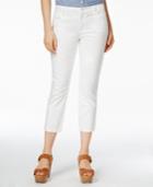 Tommy Hilfiger Cropped Skinny Jeans, White Wash