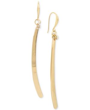 Robert Lee Morris Soho Gold-tone Stick Linear Drop Earrings