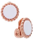 Charter Club Colored Stone Clip-on Stud Earrings, Created For Macy's