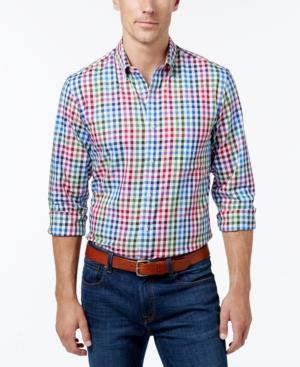 Club Room Men's Check Long-sleeve Shirt, Only At Macy's