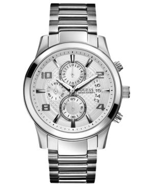 Guess Watch, Men's Chronograph Stainless Steel Bracelet 44mm U0075g3