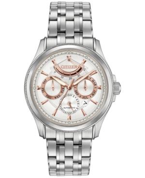 Citizen Men's Automatic Signature Grand Classic Stainless Steel Bracelet Watch 42mm Nb5000-55a