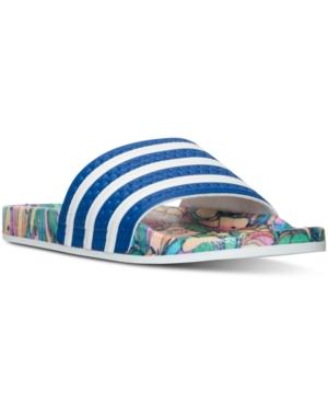 Adidas Women's Adilette Farm Slide Sandals From Finish Line