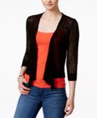 It's Our Time Juniors' Waterfall Bolero Cardigan Sweater