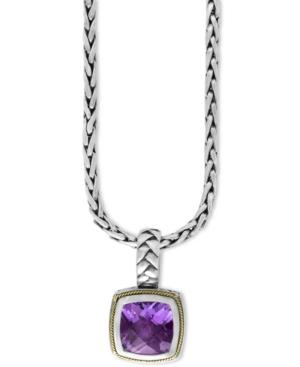 Balissima By Effy Amethyst Pendant Necklace (3-9/10 Ct. T.w.) In 18k Gold And Sterling Silver