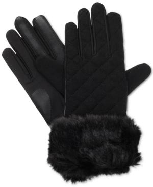 Isotoner Signature Stretch & Faux-fur Gloves