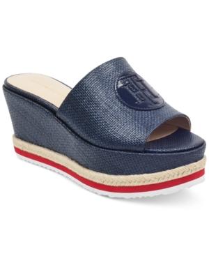 Tommy Hilfiger Batist Platform Espadrille Wedge Sandals Women's Shoes