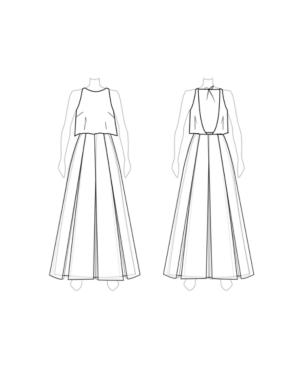 Customize: Switch To Maxi Length - Fame And Partners Maxi-length Chiffon Dress