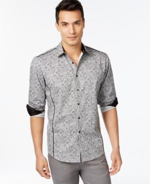 Inc International Concepts Nuffus Contrast-trim Shirt, Only At Macy's