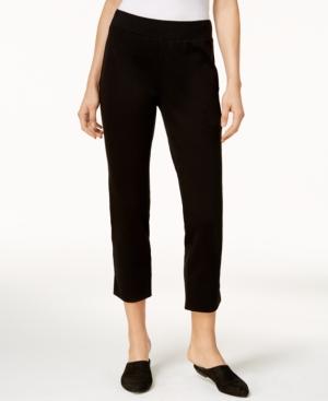 Eileen Fisher Slim Pull-on Cropped Pants, Created For Macy's, In Regular & Petite