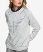 Roxy Juniors' Candidate Waves Pointelle Sweater