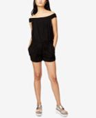 Rachel Rachel Roy Off-the-shoulder Layered Crepe Romper, Created For Macy's