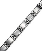 Men's Diamond Bracelet, Stainless Steel And Diamond (3/4 Ct. T.w.)