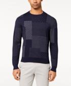 Brooks Brothers Men's Slim-fit Indigo Patchwork Sweater