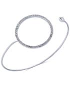 Inc International Concepts Silver-tone Open Crystal Circle Cuff Bracelet, Only At Macy's