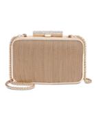 Adrianna Papell Metal Chain Clutch