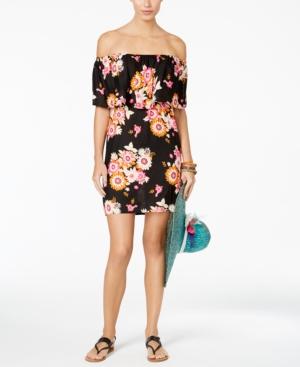 Raviya Floral-print Off-the-shoulder Cover-up Women's Swimsuit