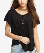 Denim & Supply Ralph Lauren Embroidered Floral-lace Top