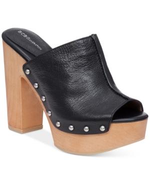 Bcbgeneration Karena Peep-toe Clogs Women's Shoes