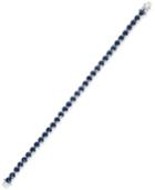 Sapphire Tennis Bracelet (20 Ct. T.w.) In Sterling Silver, Created For Macy's